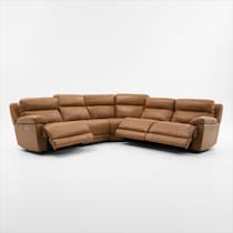 gatlin light brown sectional   