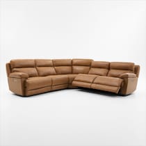 gatlin light brown sectional   