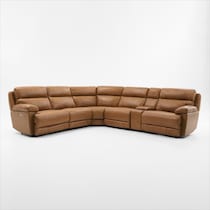 gatlin light brown sectional   