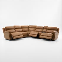 gatlin light brown sectional   