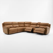 gatlin light brown sectional   