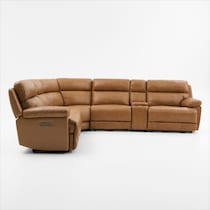 gatlin light brown sectional   