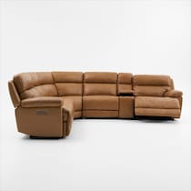gatlin light brown sectional   