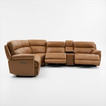 gatlin light brown sectional   