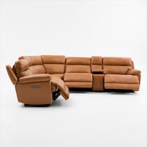gatlin light brown sectional   