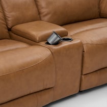 gatlin light brown sectional   