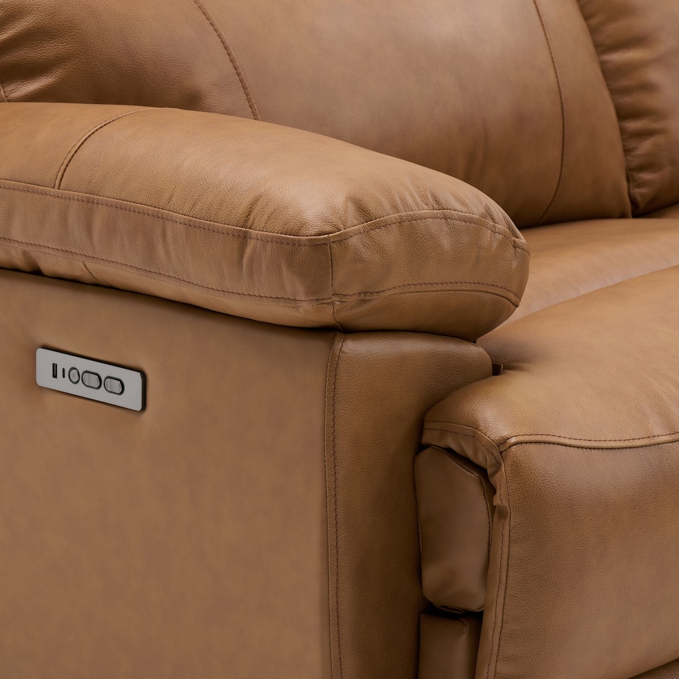 gatlin light brown sectional   