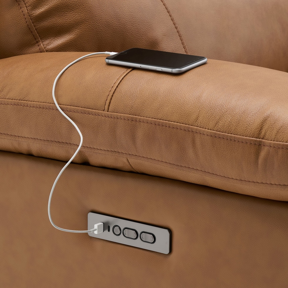 gatlin light brown sectional   