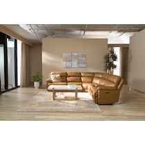 gatlin light brown sectional   