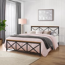 gatsby black king bed   