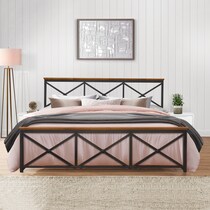 gatsby black king bed   