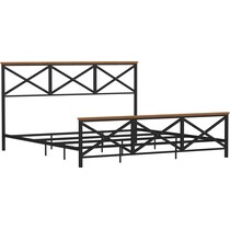 gatsby black king bed   
