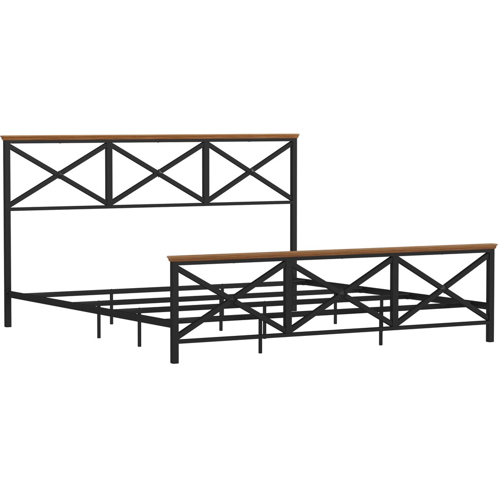gatsby black king bed   