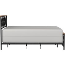 gatsby black king bed   