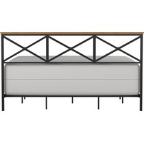 gatsby black king bed   