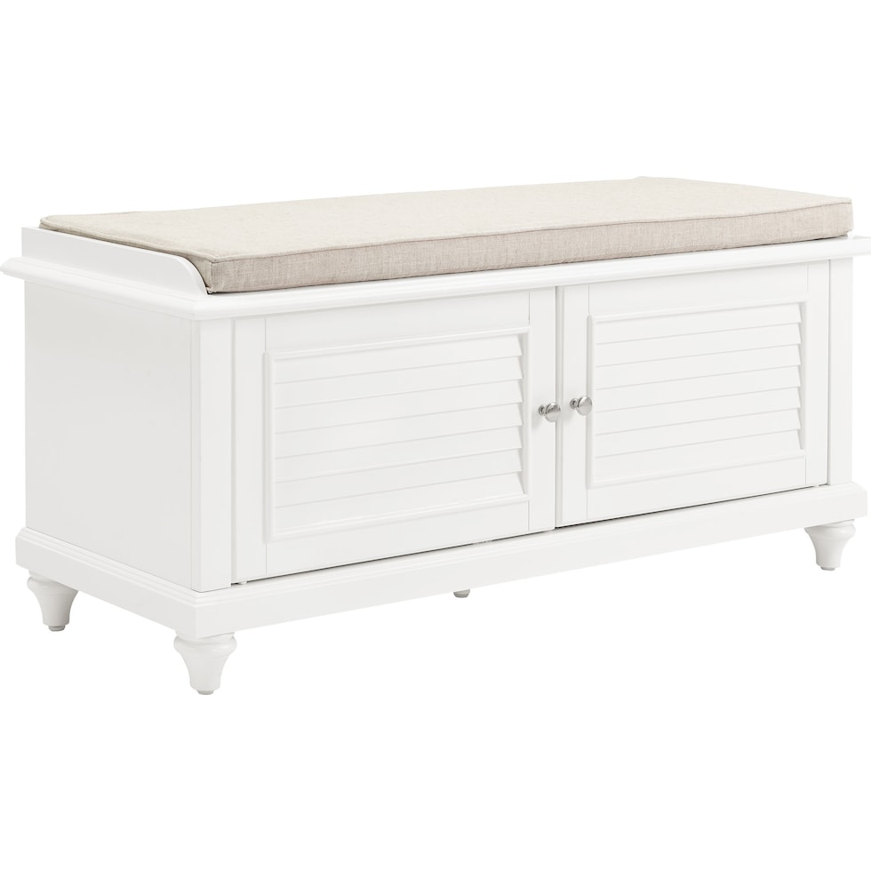 gatsby white entryway bench   
