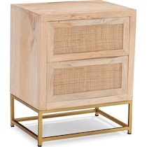 gelda light brown nightstand   