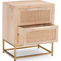 gelda light brown nightstand   