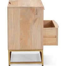 gelda light brown nightstand   