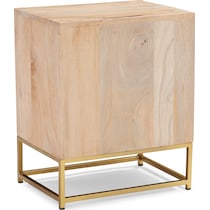 gelda light brown nightstand   