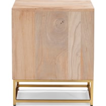 gelda light brown nightstand   