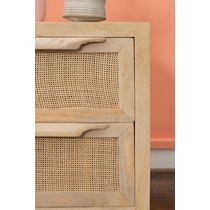 gelda light brown nightstand   