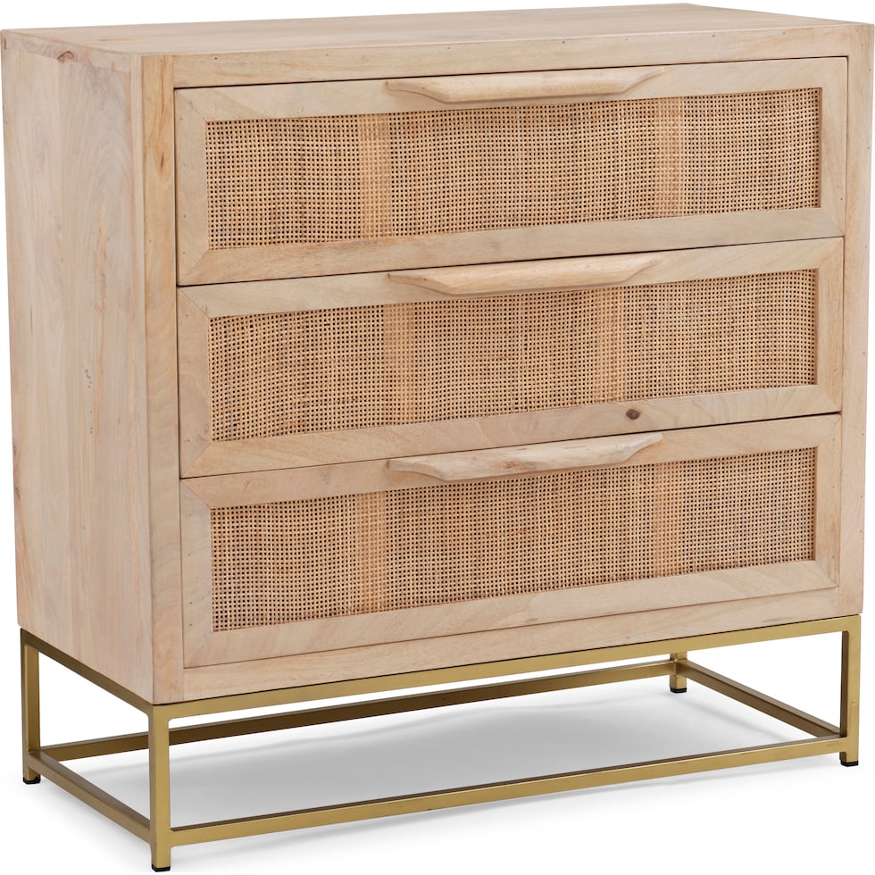 gelda light brown nightstand   