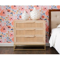 gelda light brown nightstand   