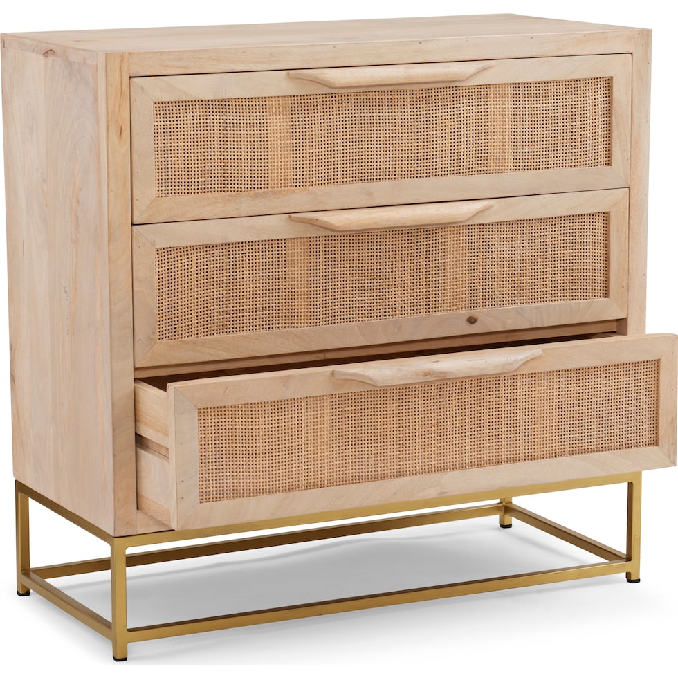 gelda light brown nightstand   