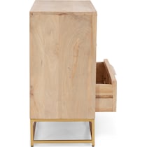 gelda light brown nightstand   