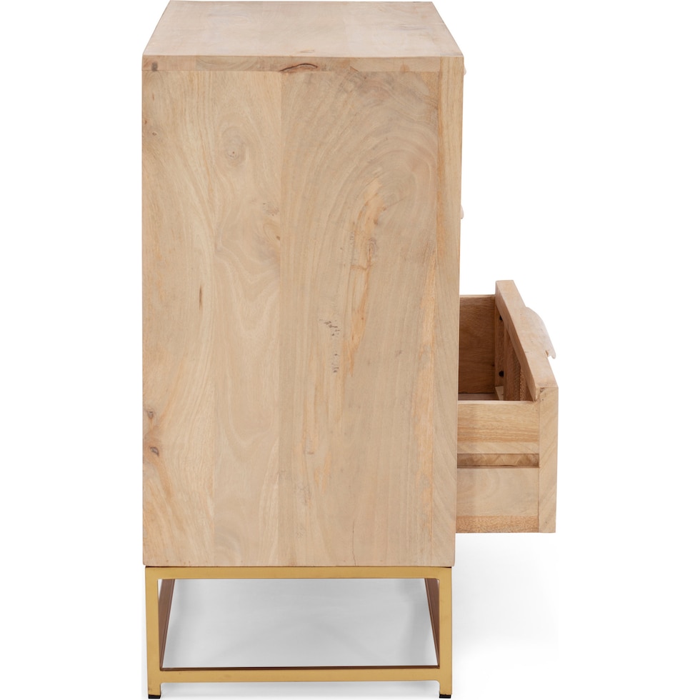 gelda light brown nightstand   