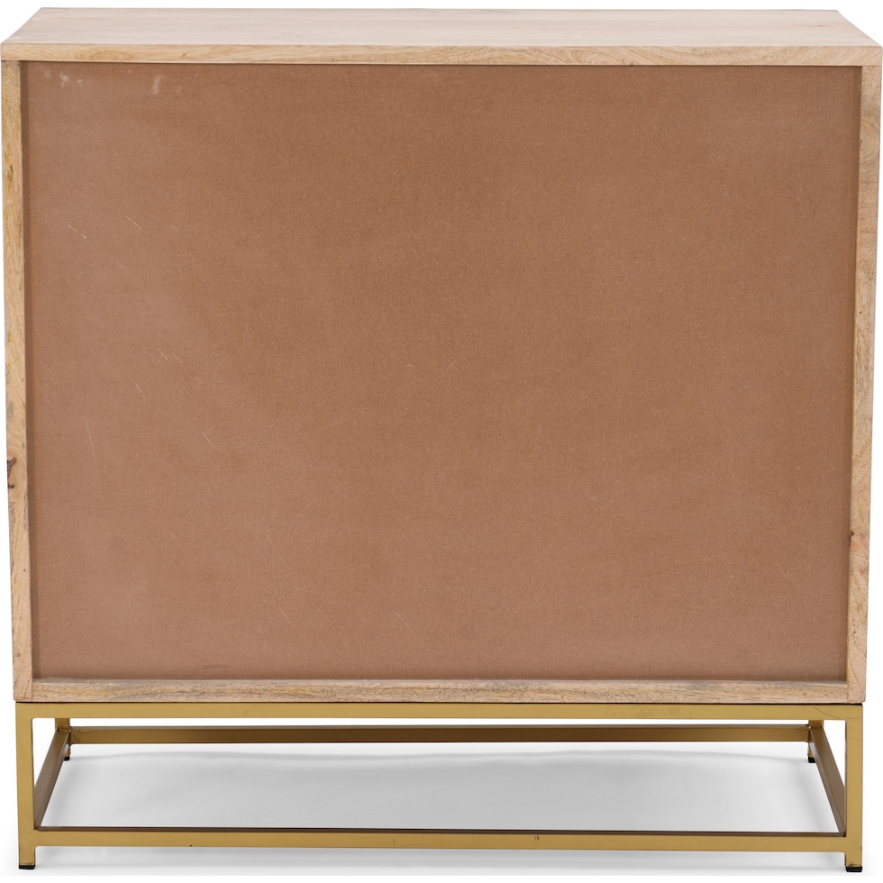gelda light brown nightstand   