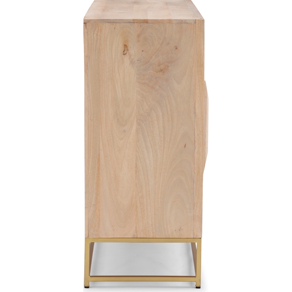 gelda light brown nightstand   