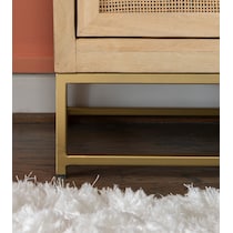 gelda light brown nightstand   