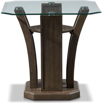 gemini occasional gray end table   