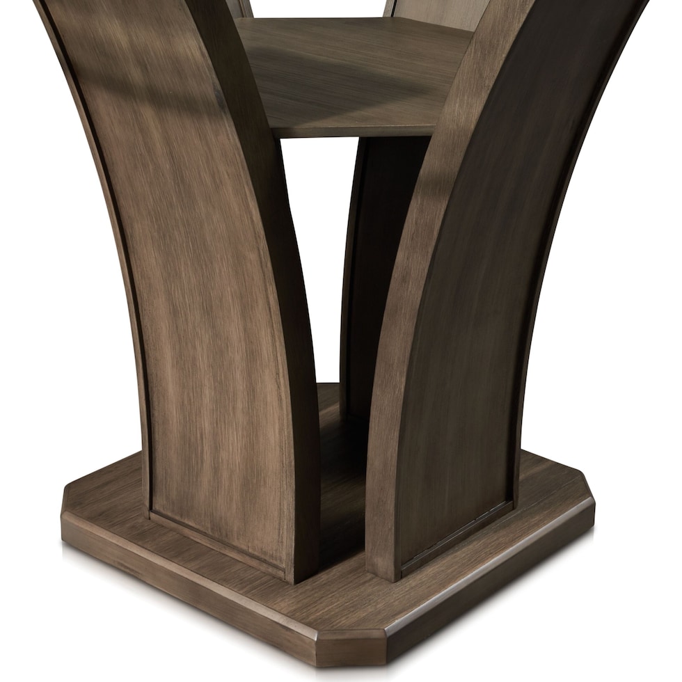 gemini gray  pc counter height dining room   