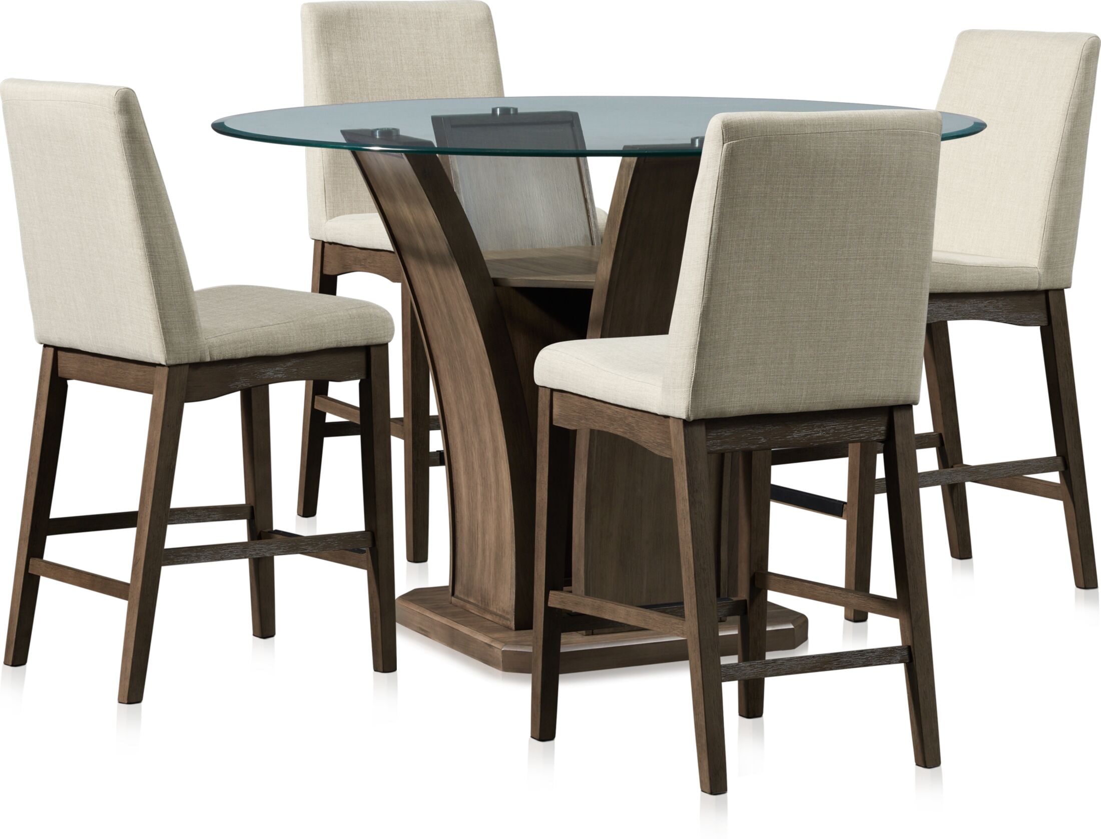 gemini dining table and 4 dining chairs