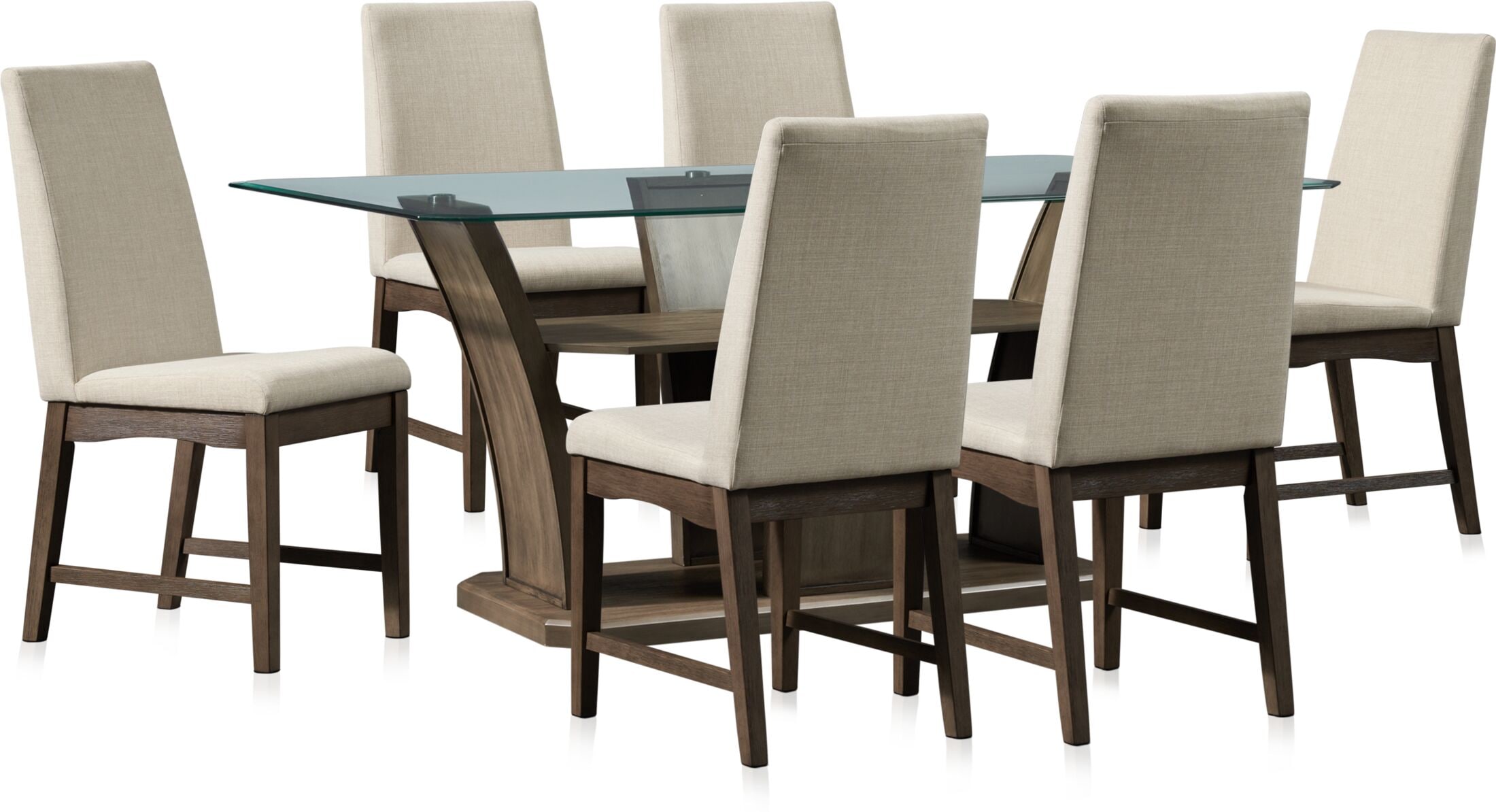 gemini dining table and 4 dining chairs