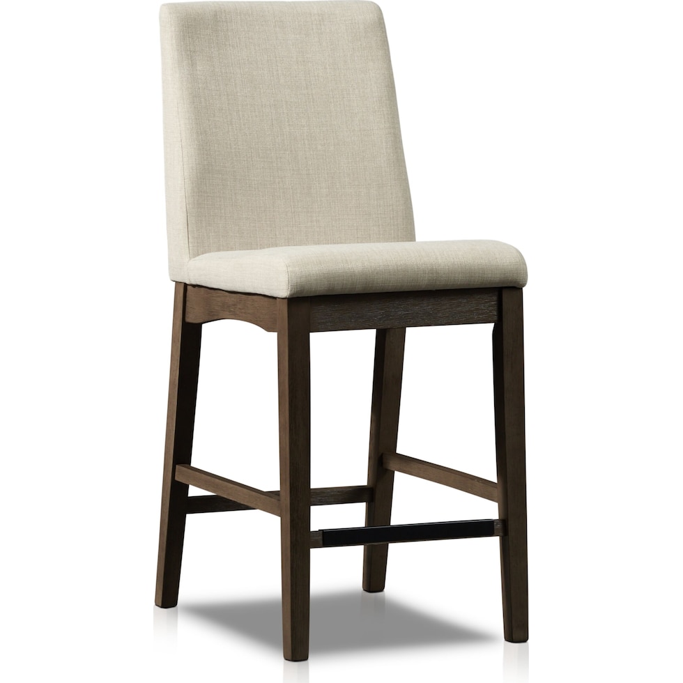 gemini gray counter height stool   