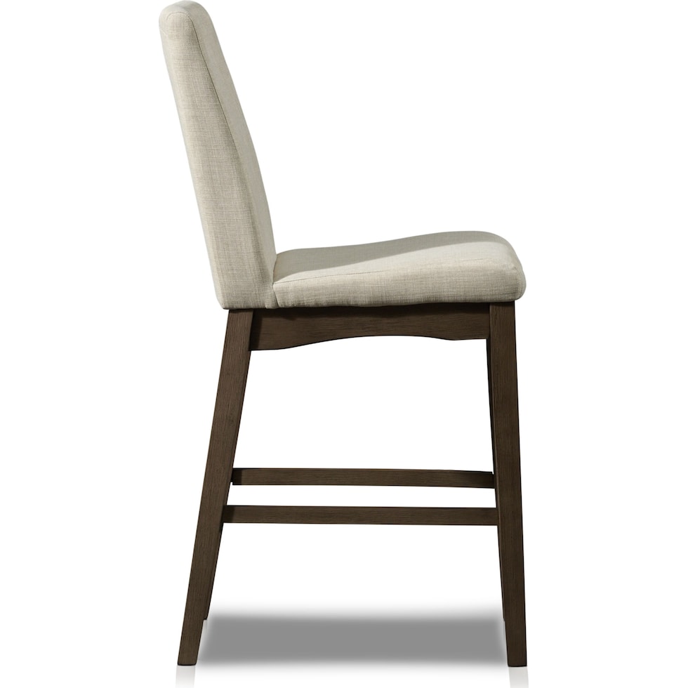 gemini gray counter height stool   