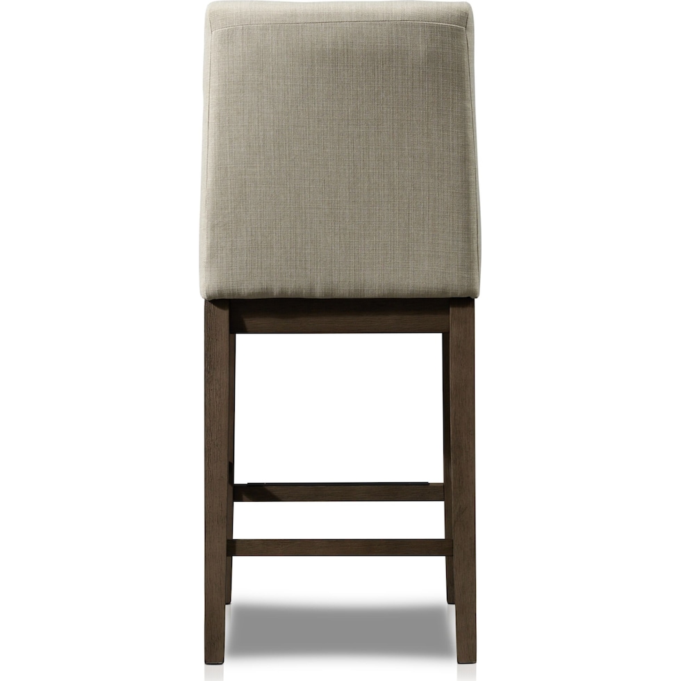 gemini gray counter height stool   