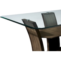gemini gray dining table   