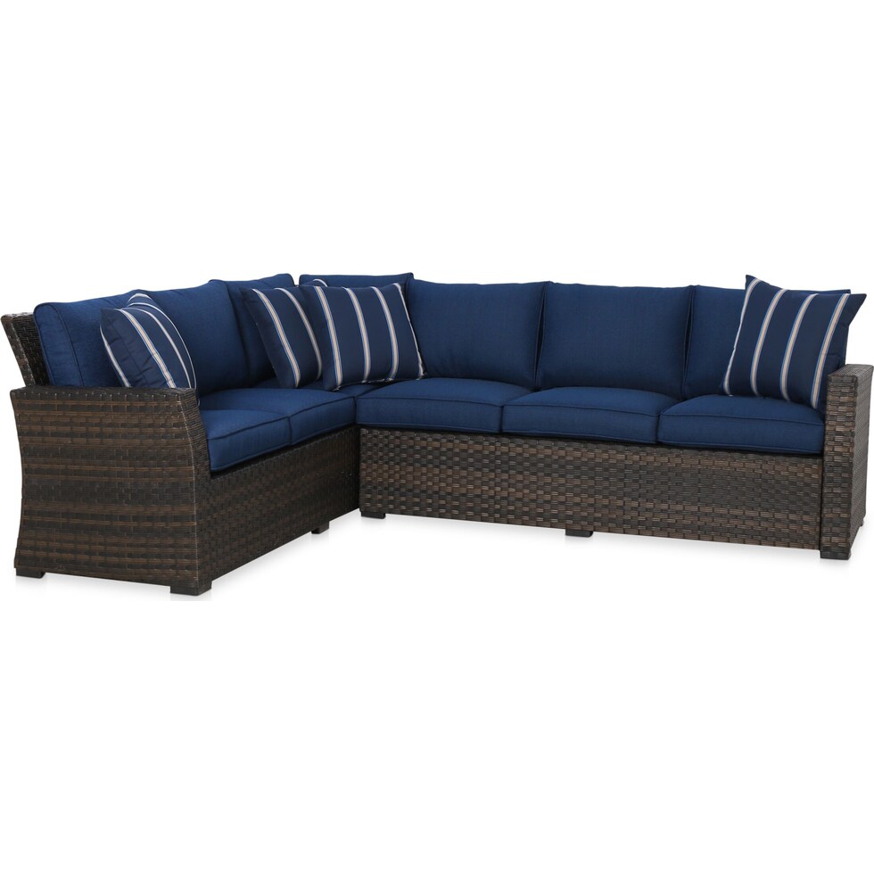 geneva brown navy outdoor dinette   