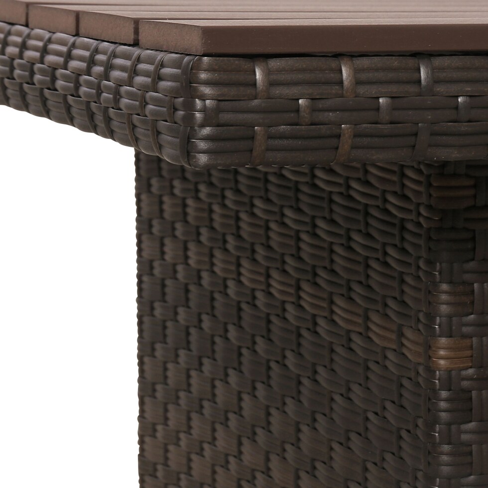 geneva brown navy outdoor dinette   