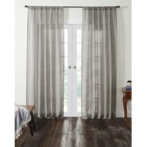 genevieve curtain gray window panel   