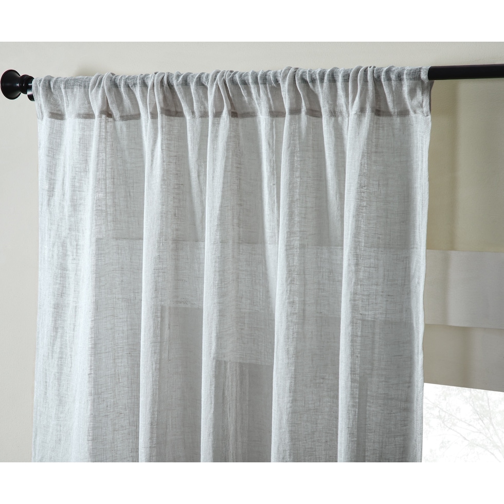 genevieve curtain silver window panel   