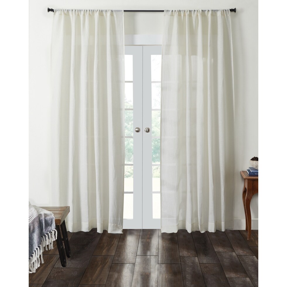 genevieve curtain white window panel   