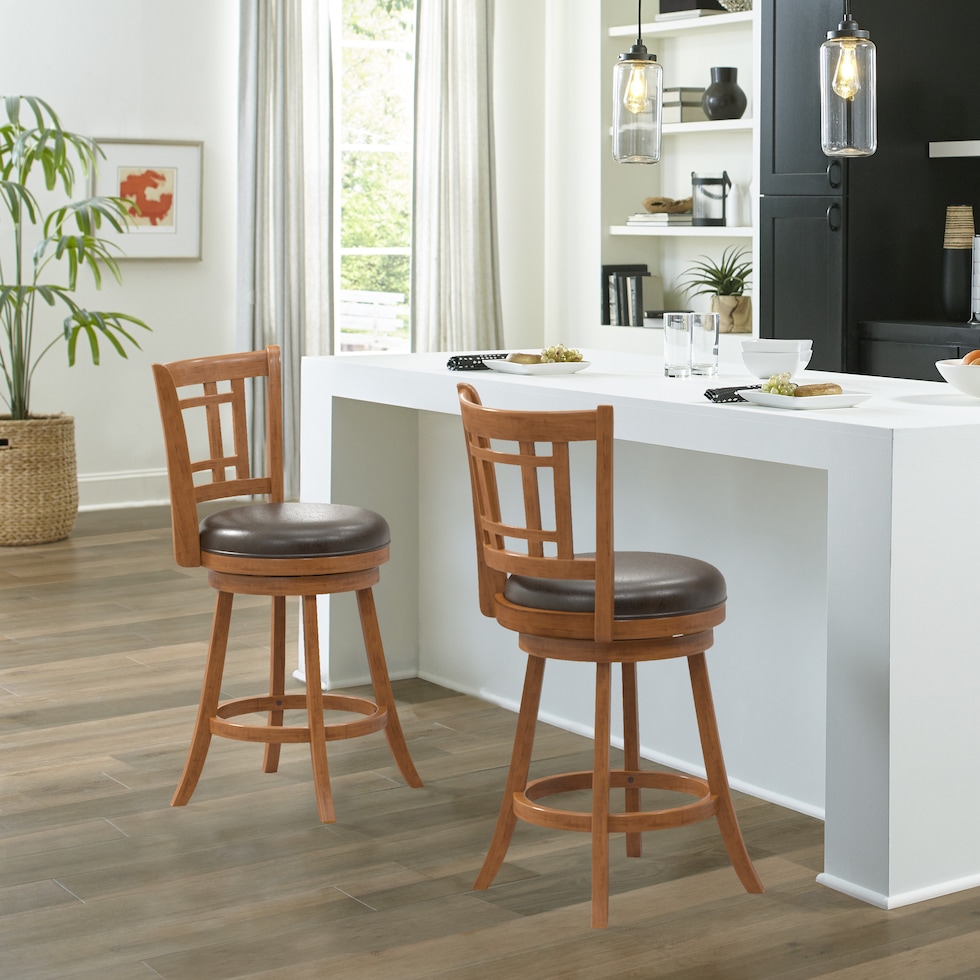 genoa dark brown counter height stool   