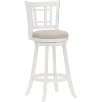 genoa white bar stool   