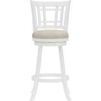 genoa white bar stool   